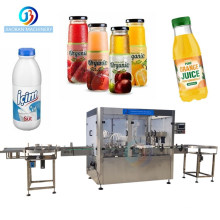 Automatic 3 in 1 united small bottle fruit juice filling bottling capping machine